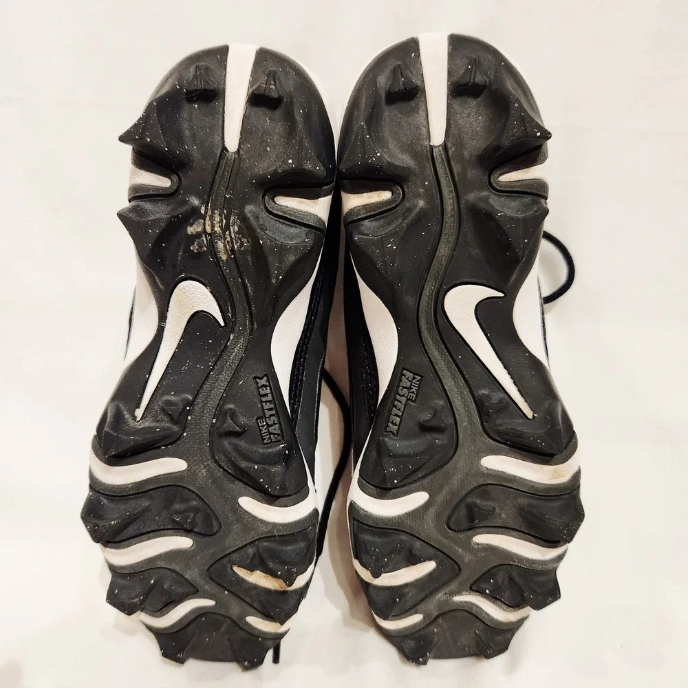 Nike‎ Alpha Youth Size 4.5Y Black Gray Cleats FQ4012-001